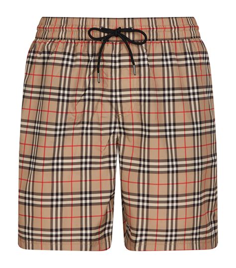 burberry swimshorts|burberry check drawcord swim shorts.